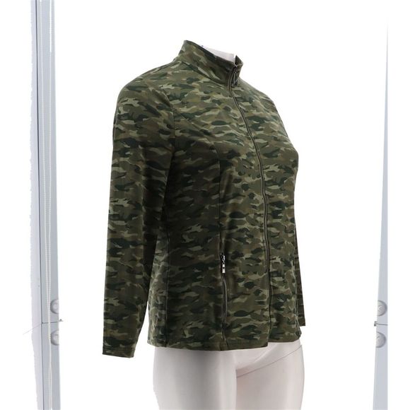 Belle Kim Gravel Zip Athletic Jacket Athletic Jacket Camo A468136H - Picture 8 of 9